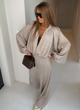 Komplet bluza i spodnie POOL COZY mocca