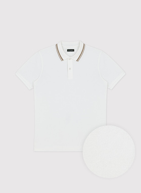 Białe polo męskie