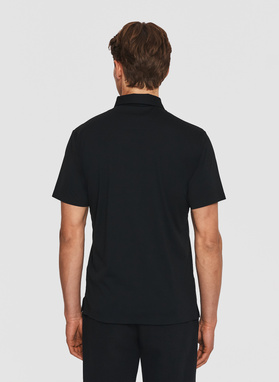 Czarny t-shirt polo