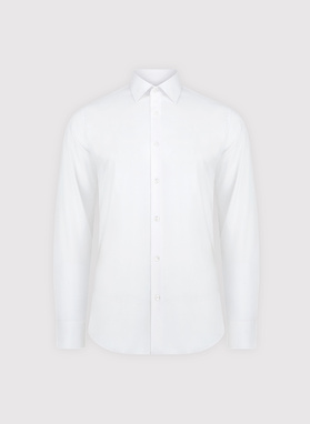 Biała koszula męska z bawełny