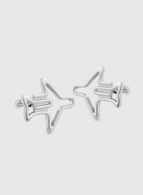 Spinki do mankietów w kształcie samolotów