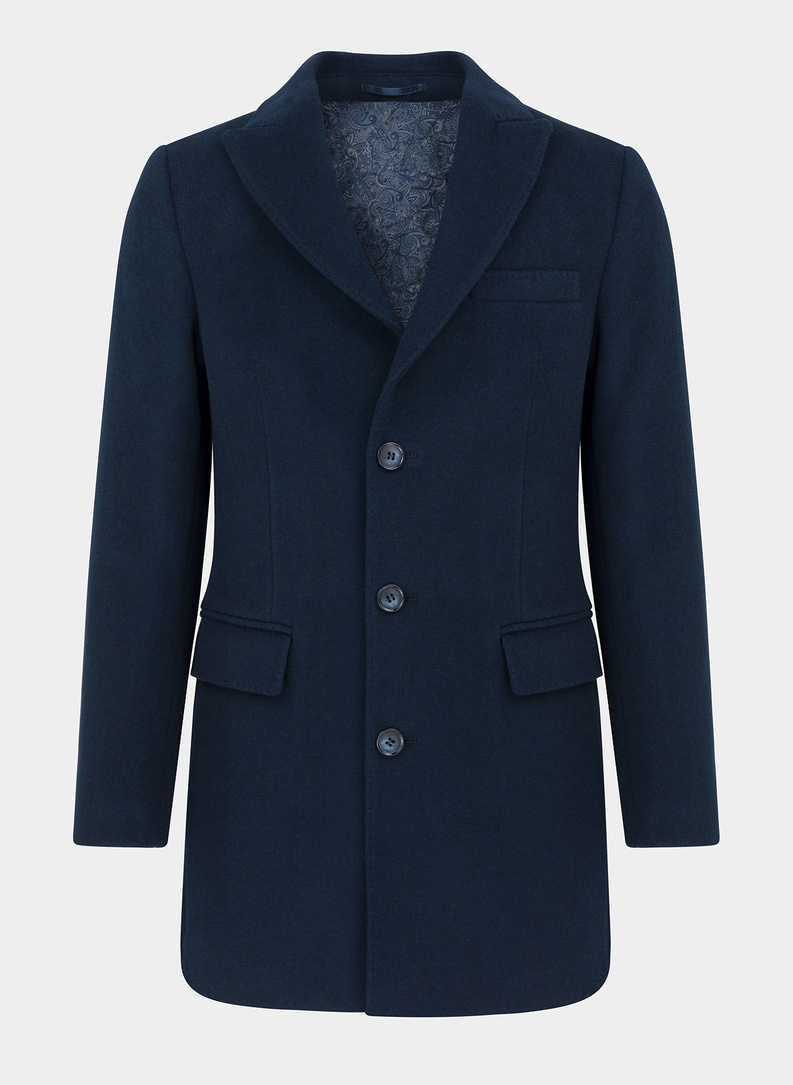 Płaszcz męski granatowy P21WF-7X-002-G