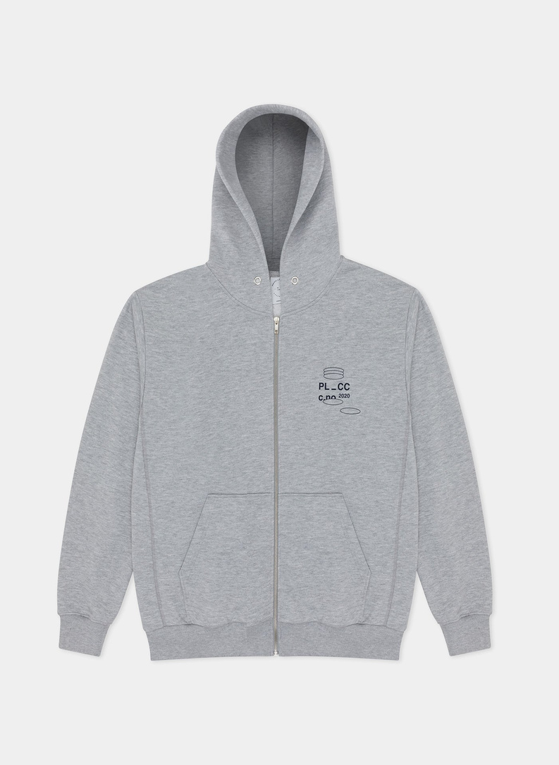 Szara bluza z kapturem oversize C21SF-2R-001-S