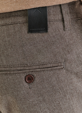 Brązowe casualowe spodnie męskie