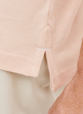 T-shirt polo w kolorze różowym