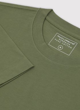 Zielony t-shirt oversize