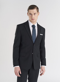 Wełniany zielony garnitur męski