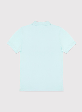 Gładki t-shirt polo w niebieskim kolorze