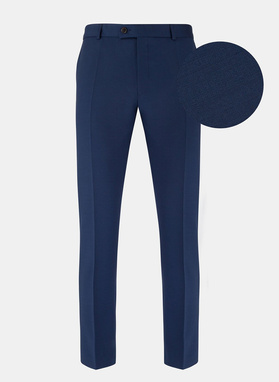 Gładki niebieski garnitur MERALD