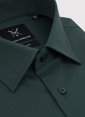 Zielona koszula męska długi rękaw