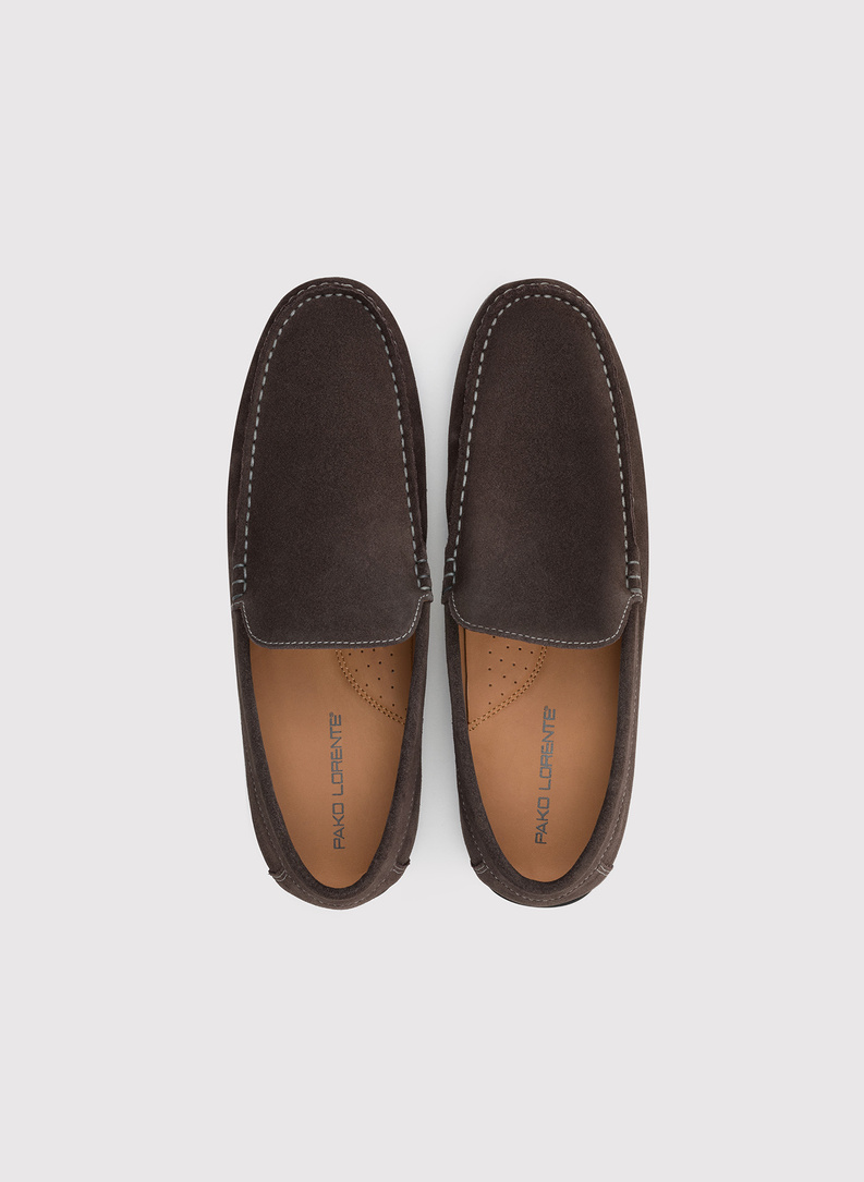 Brązowe męskie mokasyny