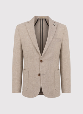 Casualowa marynarka męska w kolorze beżowym