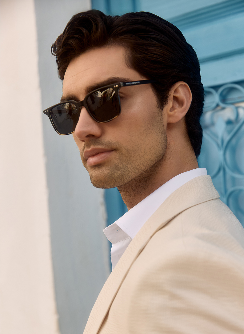 Brązowe okulary przeciwsłoneczne