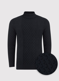 Czarny sweter męski