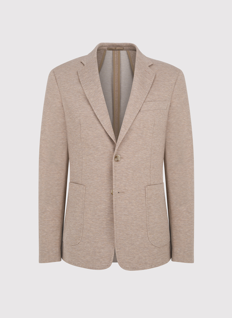 Dzianinowa marynarka w kolorze beżowym