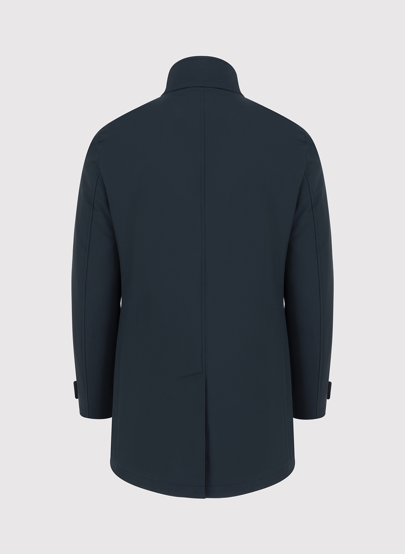 Wiosenny płaszcz męski w kolorze granatowym