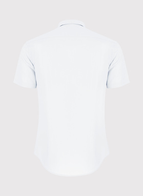 Biała koszula męska z krótkim rękawem