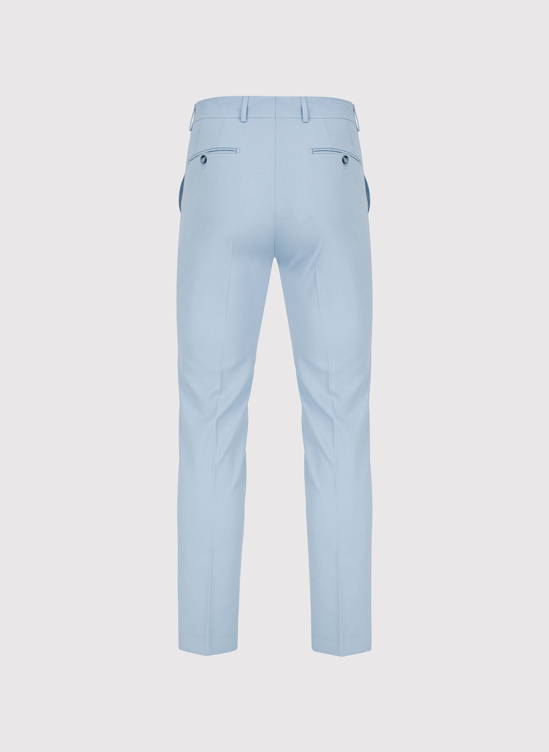 Błękitne spodnie ganiturowe