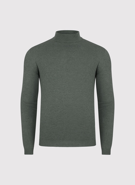 Półgolf męski w zielonym kolorze