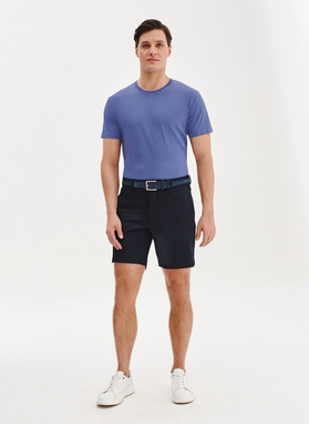 Bawełniany granatowy t-shirt