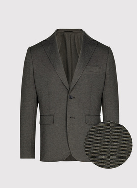 Brązowa dzianinowa marynarka męska