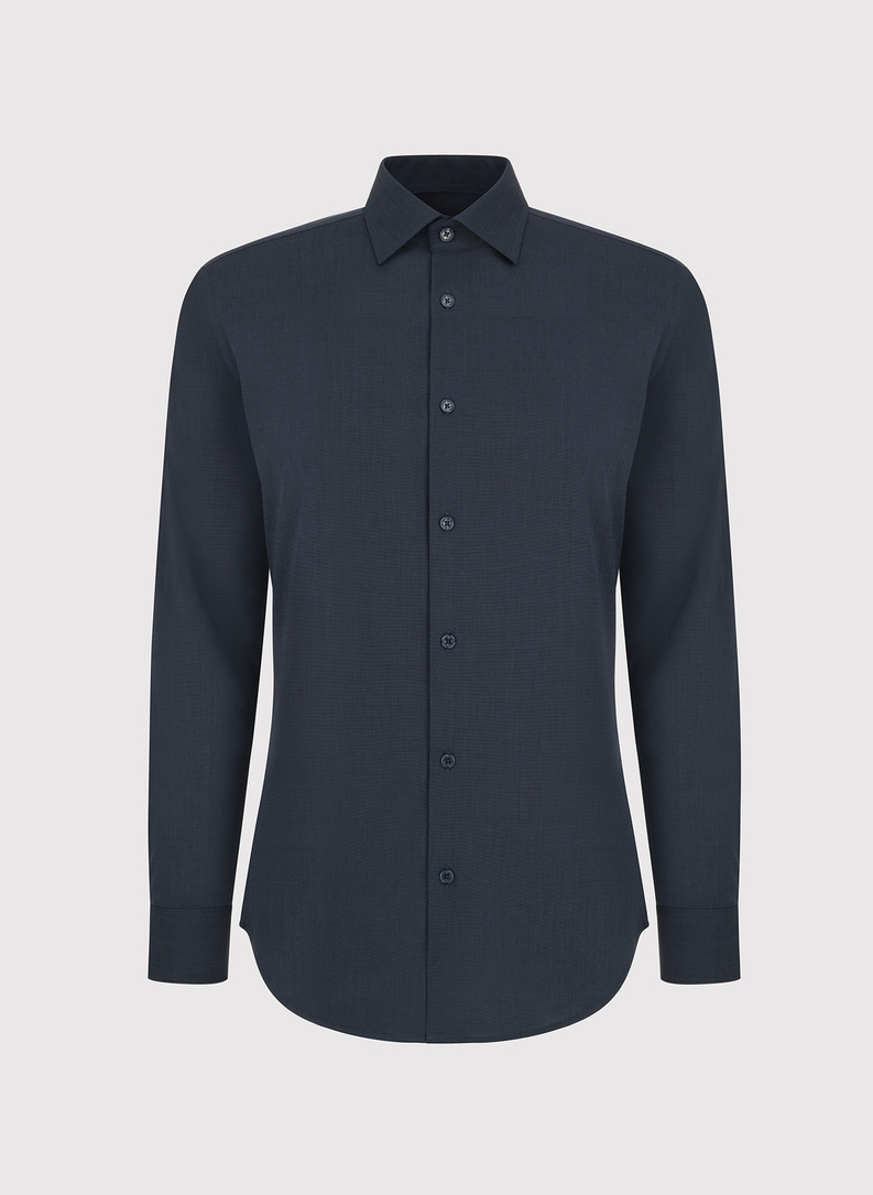 Bawełniana koszula męska w kolorze ciemnoszarym