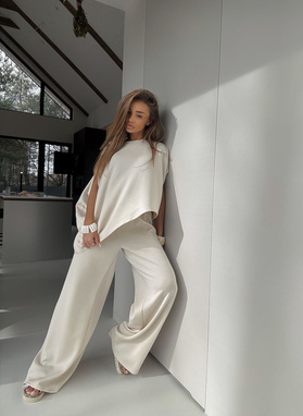 Komplet damski GEO jasnobeżowy