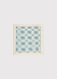 Beżowa poszetka w mikrowzór