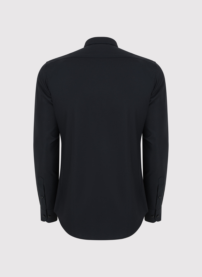 Czarna bawełniana koszula męska