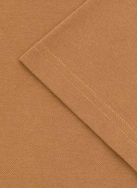 Męski t-shirt polo w kolorze beżowym