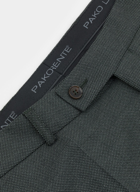 Zielone spodnie garniturowe P22SP-6G-002-Z-S