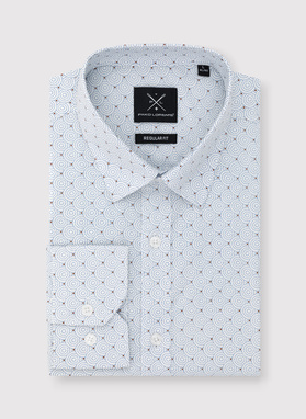 Koszula w kropki o kroju Regular 