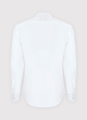 Biała smokingowa koszula męska