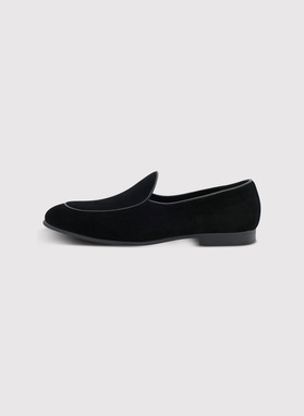 Czarne loafersy męskie