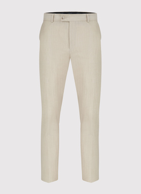 Beżowe spodnie garniturowe P22SP-6G-025-E-S