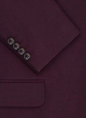 Bordowa marynarka garniturowa