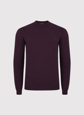 Fioletowy sweter męski