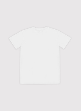 Biały bawełniany t-shirt z kieszonką