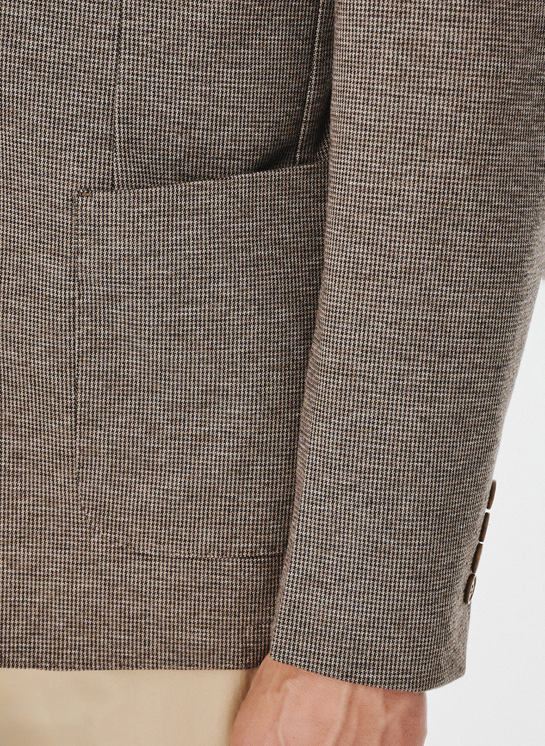 Szaro-brązowa marynarka męska