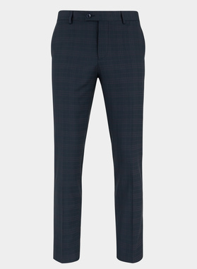 Granatowe spodnie garniturowe P21WF-6G-068-G