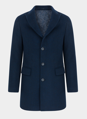 Płaszcz męski granatowy P21WF-7X-004-G