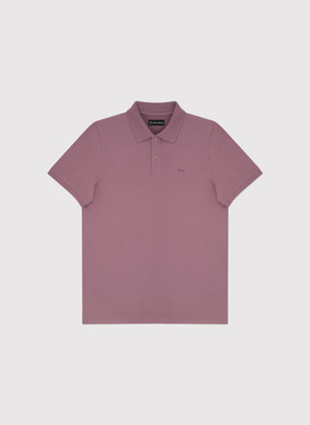 T-shirt polo w różowym kolorze