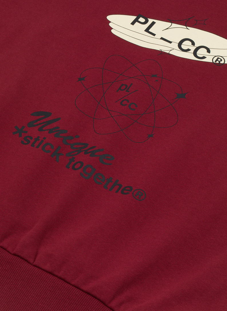 Bluza z kapturem czerwona C21WF-2K-007-W