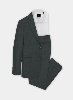 Zielona marynarka garniturowa P22SP-3G-002-Z-S