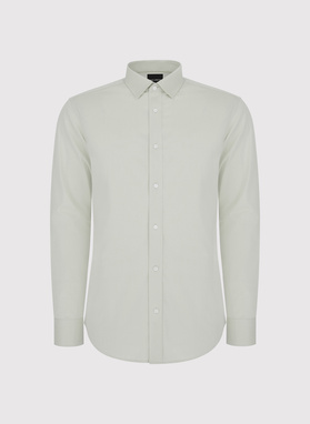 Oliwkowa koszula męska