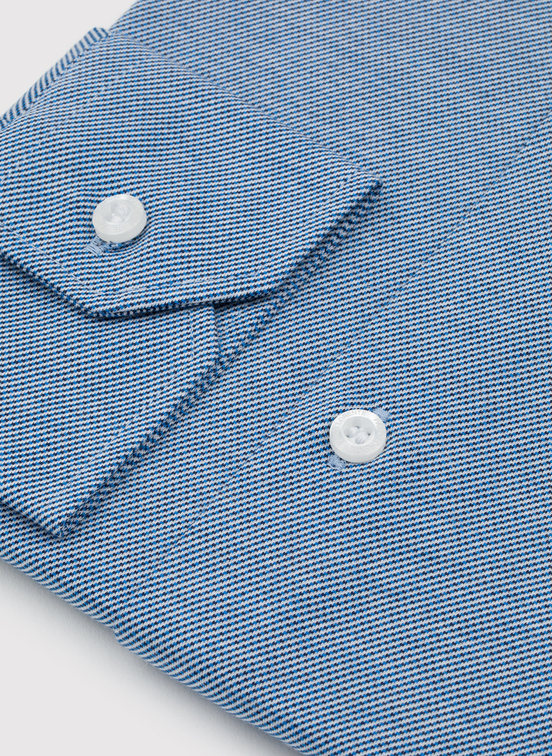 Bawełniana koszula męska w kolorze niebieskim