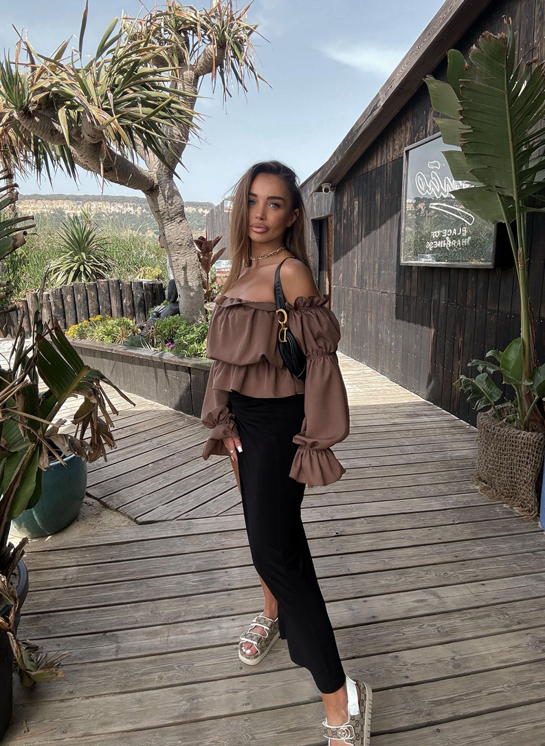 Bluzka hiszpanka MARBELA mokka