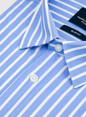 Dzianinowa koszula męska w paski