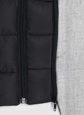 Szara marynarka męska z odpinaną podpinką