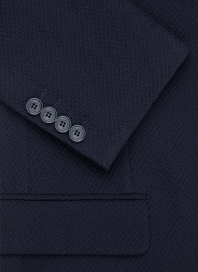 Granatowa marynarka męska z wełny